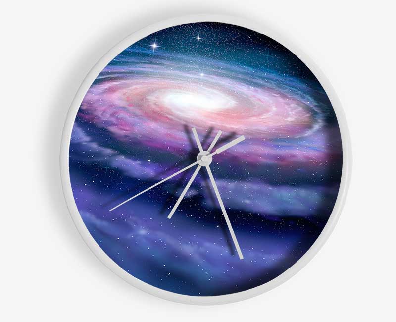 Swirl Of The Galaxies Clock - Wallart-Direct UK