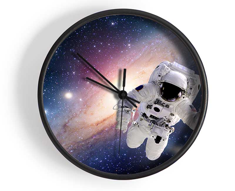 Spaceman In The Galaxy Clock - Wallart-Direct UK