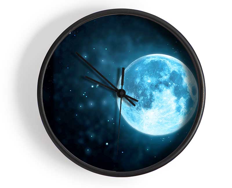 Blue Moon Clock - Wallart-Direct UK