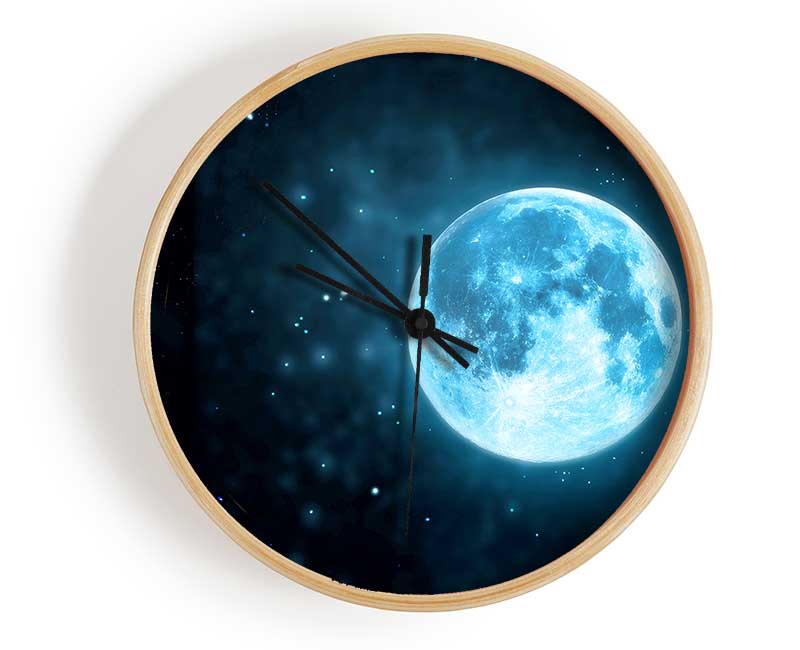 Blue Moon Clock - Wallart-Direct UK