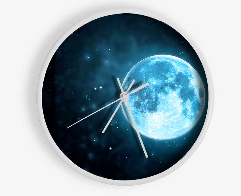 Blue Moon Clock - Wallart-Direct UK