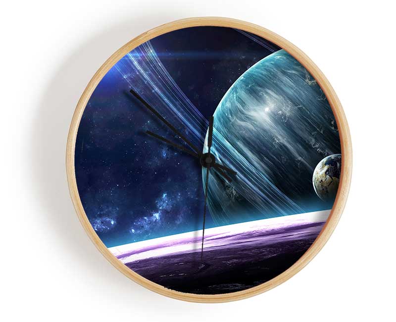 Stunning Planets In The Solar System Clock - Wallart-Direct UK