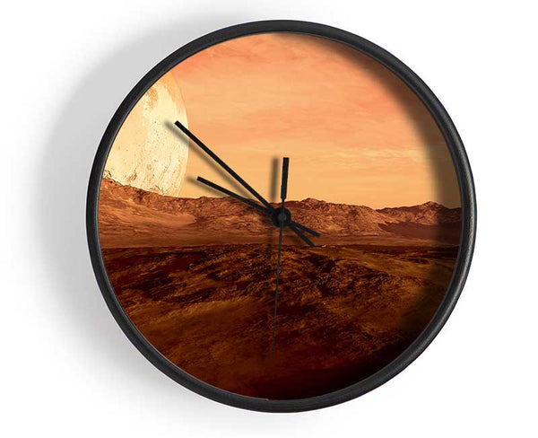 The Moon On Mars Clock - Wallart-Direct UK