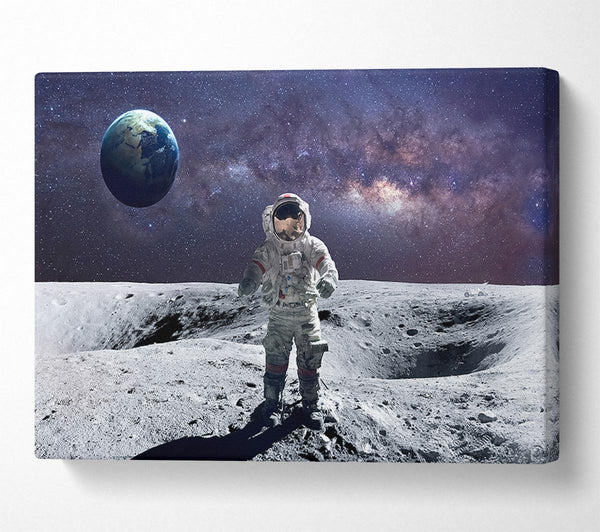 Picture of Man On The Moon Canvas Print Wall Art