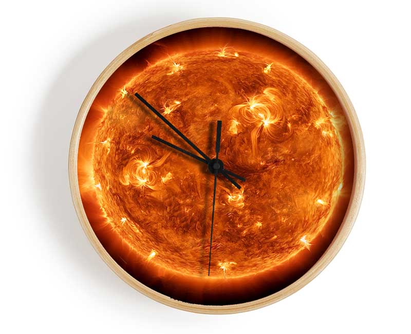 Heat Of The Sun Clock - Wallart-Direct UK