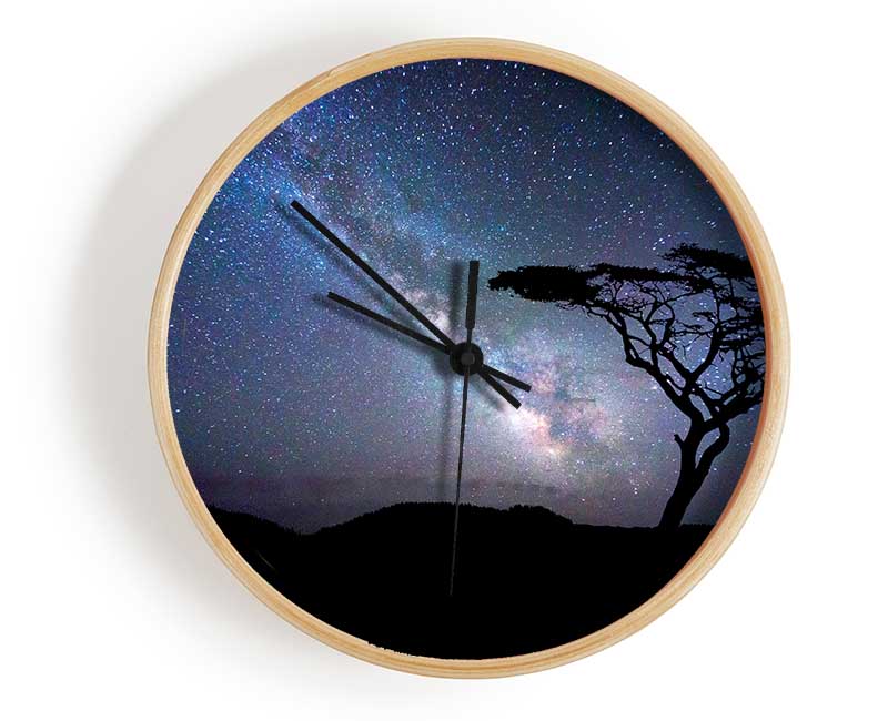 Stunning Star Night Sky Clock - Wallart-Direct UK