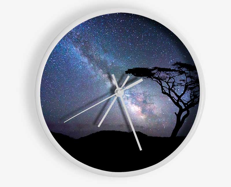 Stunning Star Night Sky Clock - Wallart-Direct UK