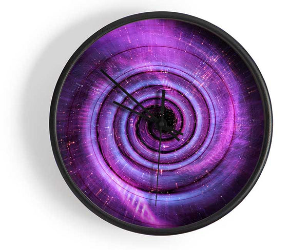 Wormhole Pink Clock - Wallart-Direct UK