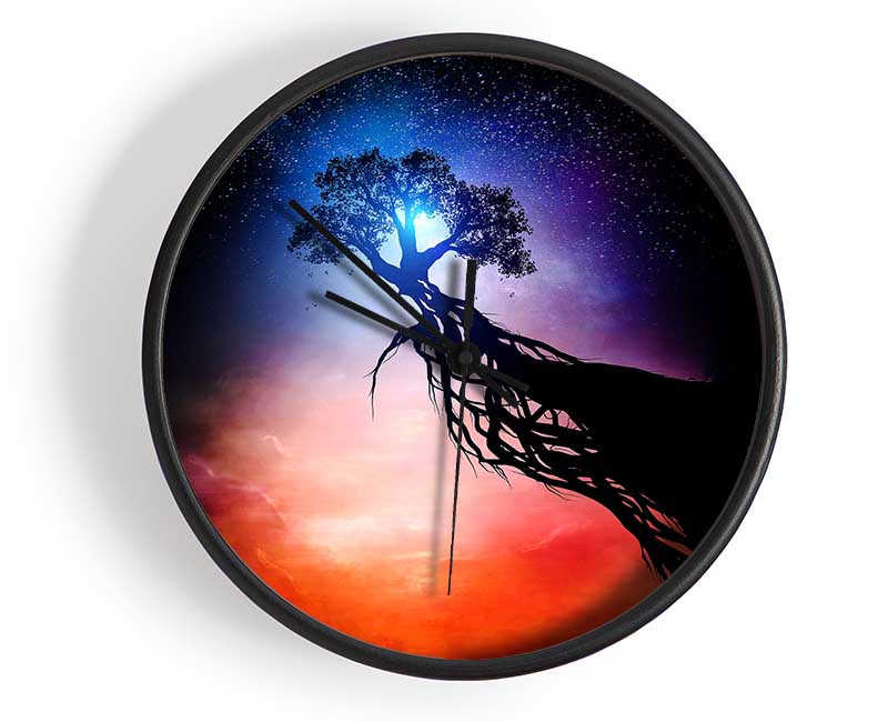 Tree Up In The Gods Clock - Wallart-Direct UK