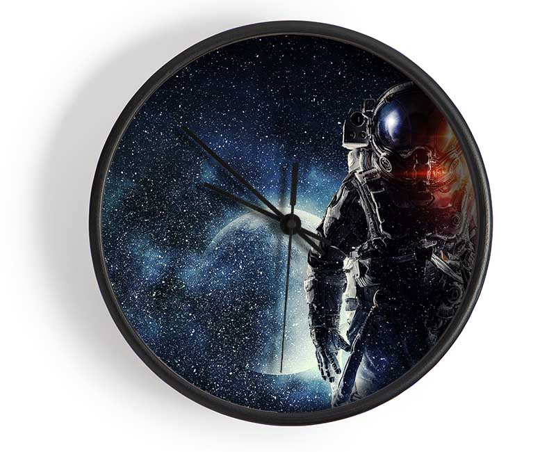 Stunning Astronaut Amongst The Stars Clock - Wallart-Direct UK