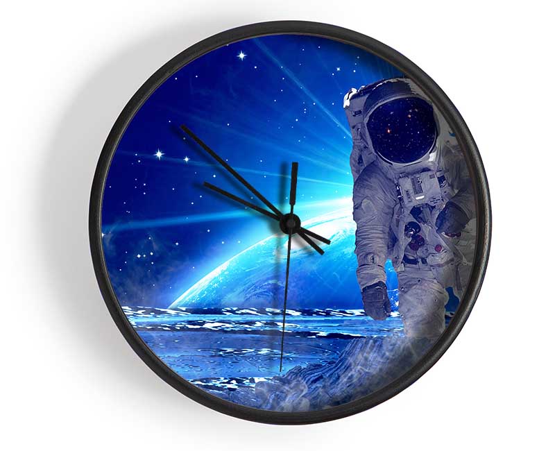 Astronaut Above Clock - Wallart-Direct UK