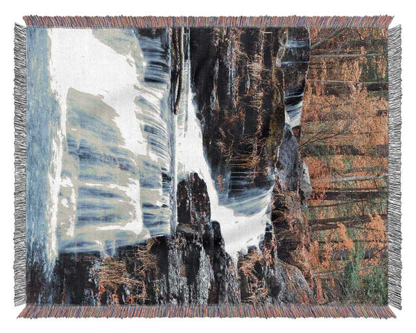 Rushing Waters Woven Blanket