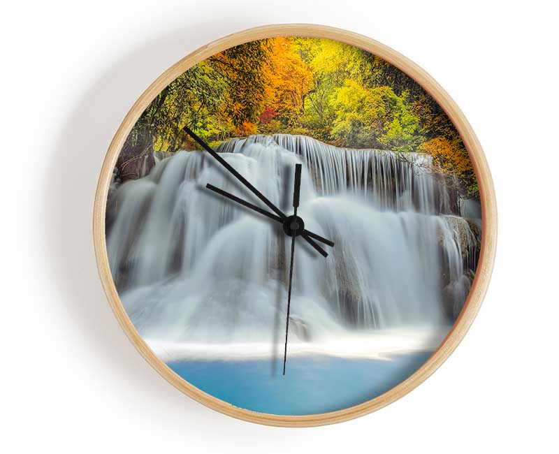 Gentle Forest Waters Clock - Wallart-Direct UK