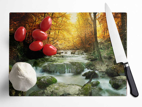 Forest Magic Glass Chopping Board