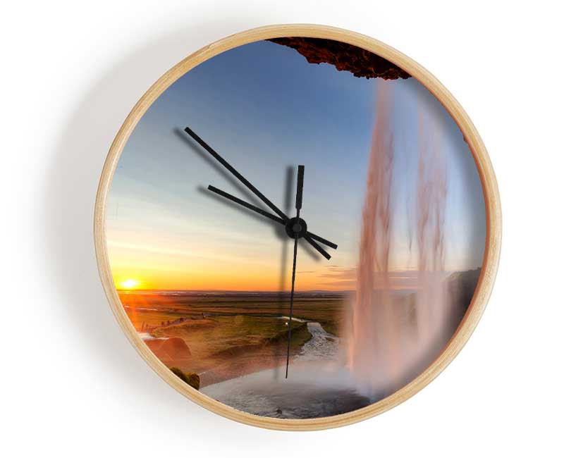 Stunning Sunset Clock - Wallart-Direct UK