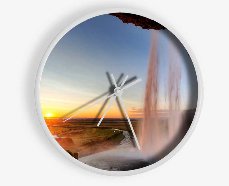 Stunning Sunset Clock - Wallart-Direct UK