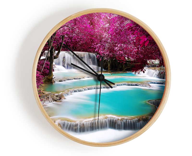 Pink Tree Beauty 1 Clock - Wallart-Direct UK