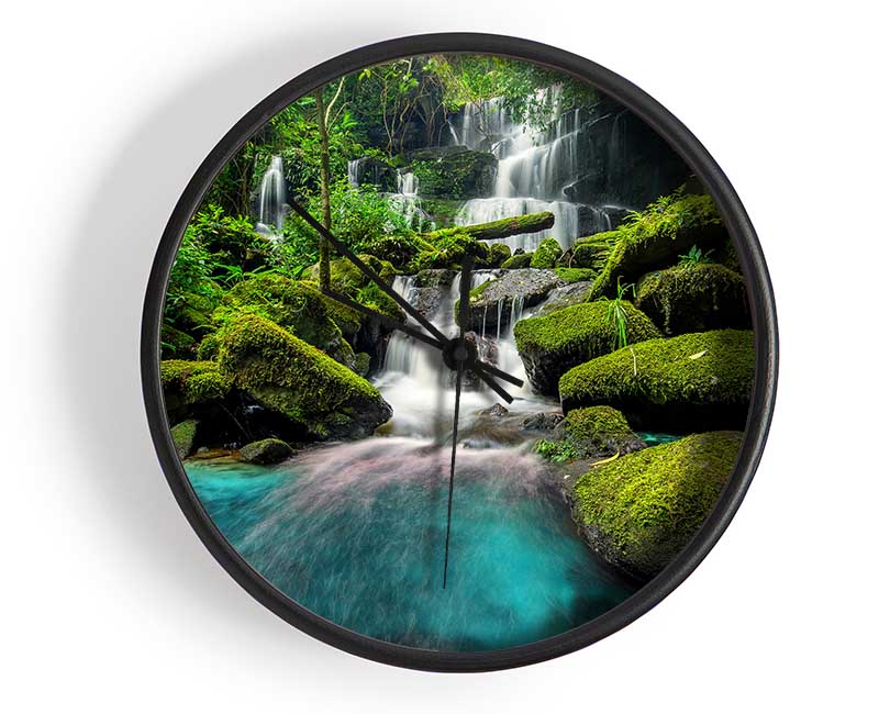 Green Delight Clock - Wallart-Direct UK