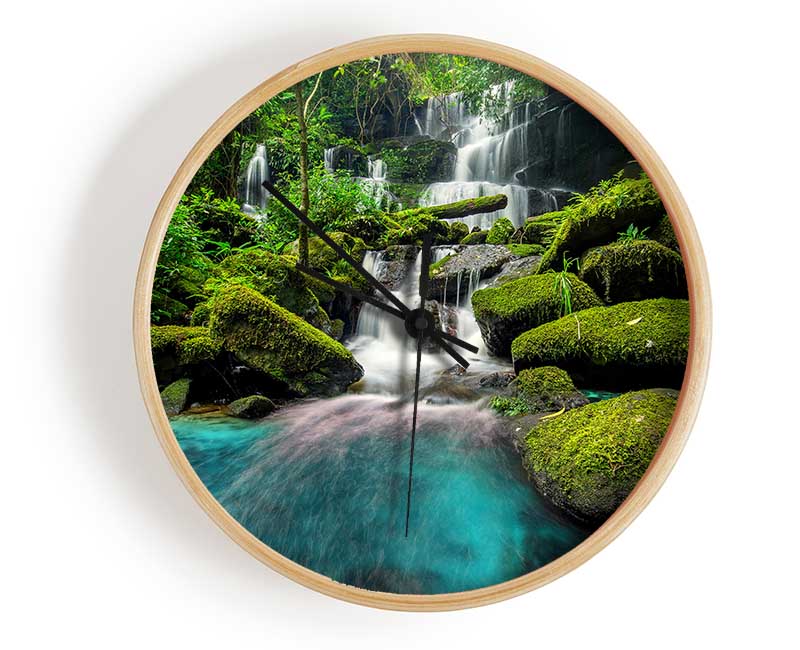 Green Delight Clock - Wallart-Direct UK