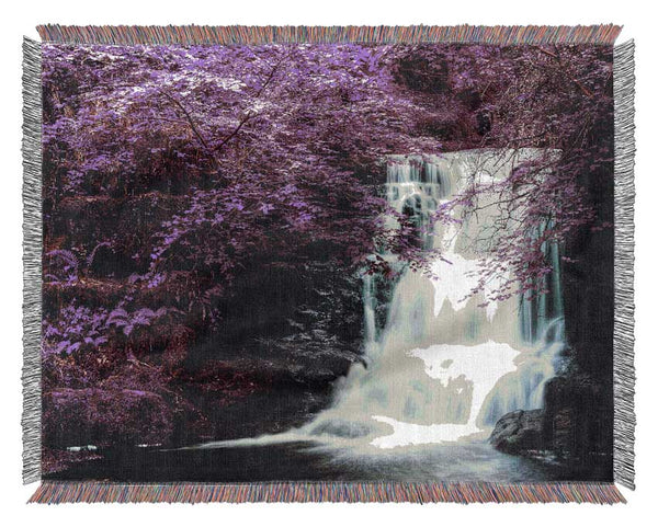 Purple Tree Beauty Woven Blanket