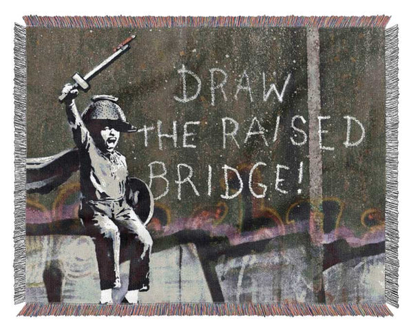 Draw The Raised Bridge Woven Blanket