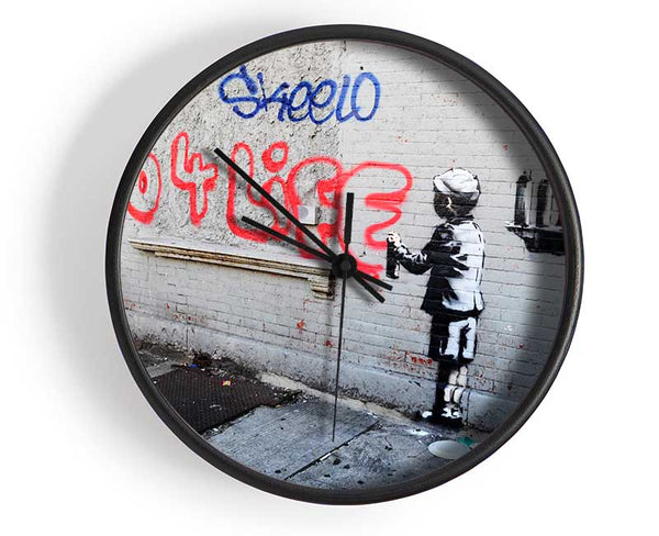 Ghetto for life Clock - Wallart-Direct UK