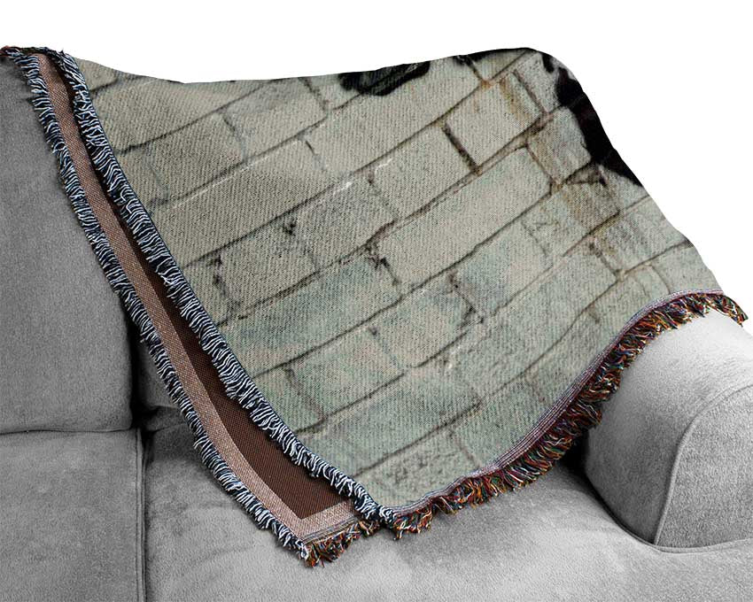 bottle of champagne Woven Blanket