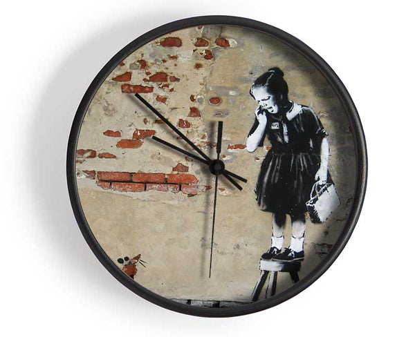 Red Riding Hood Spray Clock - Wallart-Direct UK