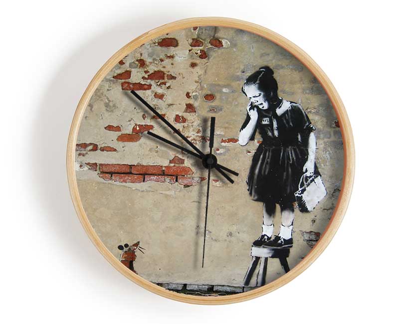 Red Riding Hood Spray Clock - Wallart-Direct UK