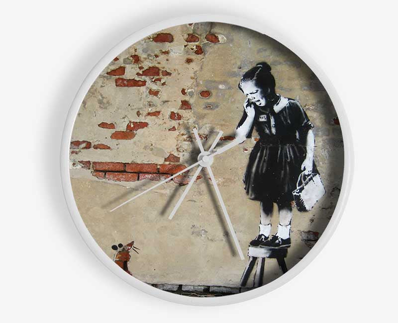 Red Riding Hood Spray Clock - Wallart-Direct UK