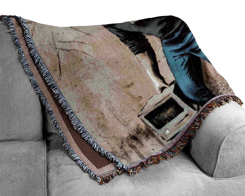 Steve Jobs imac Woven Blanket