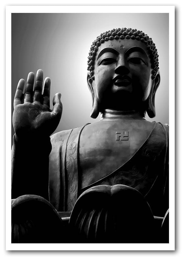 Black n White Buddha Statue