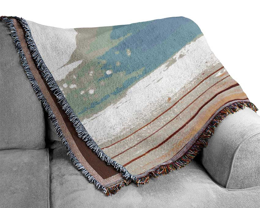 Relax by the beach Woven Blanket