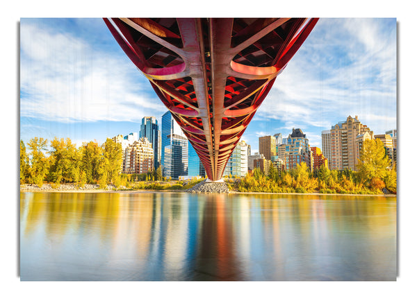 Bridge over the water city view