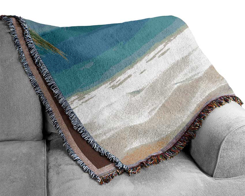 Palm Beach Island Sea Woven Blanket