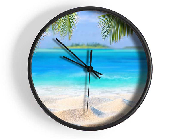 Palm Beach Island Sea Clock - Wallart-Direct UK