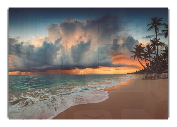 Grey Clouds on the beach