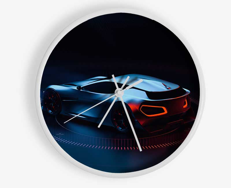 Full Spin futuristic car Clock - Wallart-Direct UK