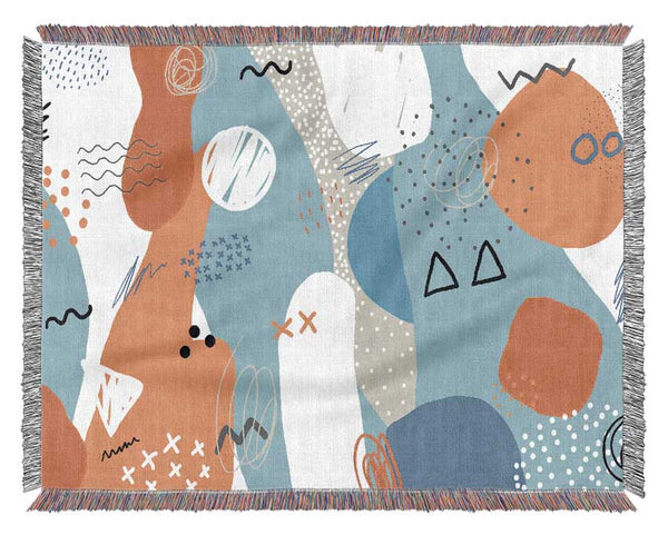 Modern contemporary illustration Woven Blanket