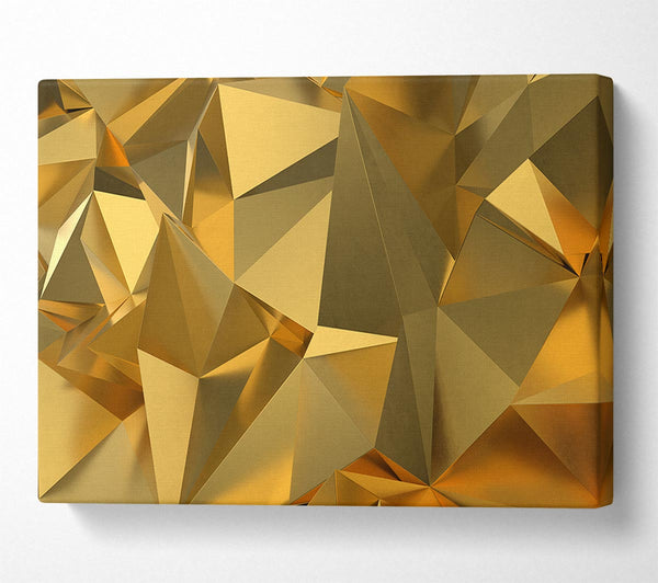 Picture of Gold Triangles closeup Canvas Print Wall Art