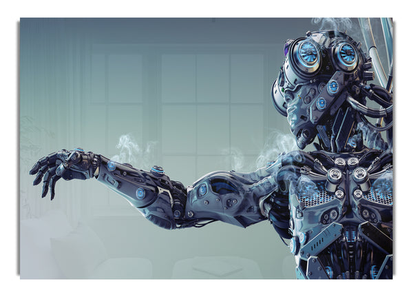 Robot suit smoking