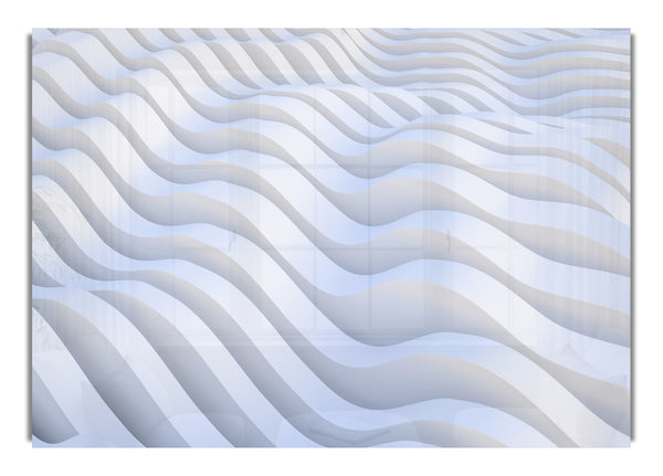 Wavy shapes in white