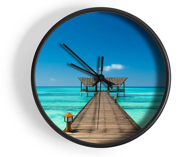 The bridge to the sea Clock - Wallart-Direct UK