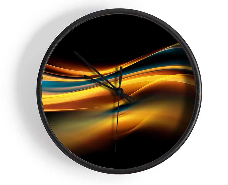 Flow of liquid light Clock - Wallart-Direct UK