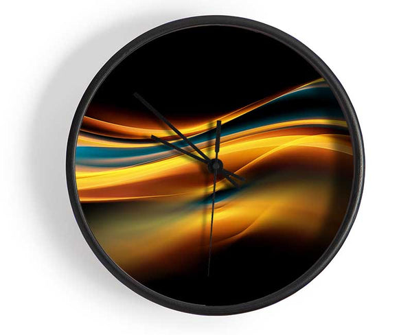 Flow of liquid light Clock - Wallart-Direct UK