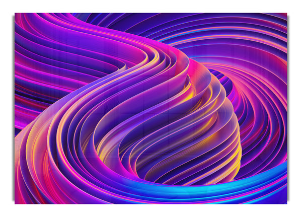 Purple and blue swirl