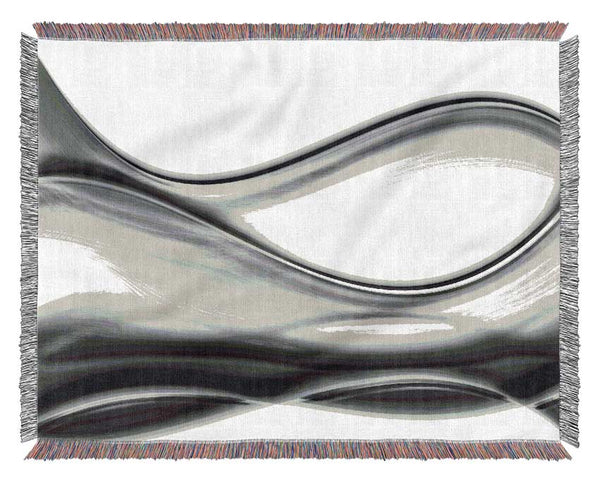 Grey swirls Woven Blanket