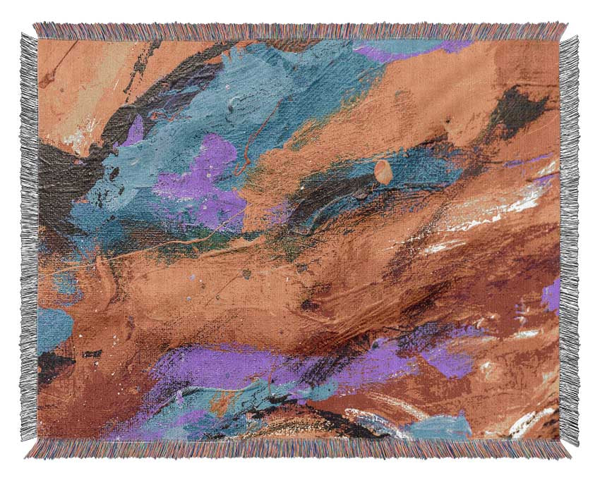 Oil painting Colour Splash Woven Blanket