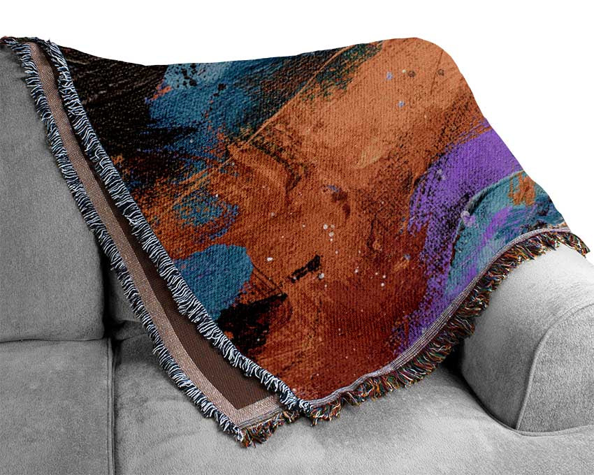 Oil painting Colour Splash Woven Blanket