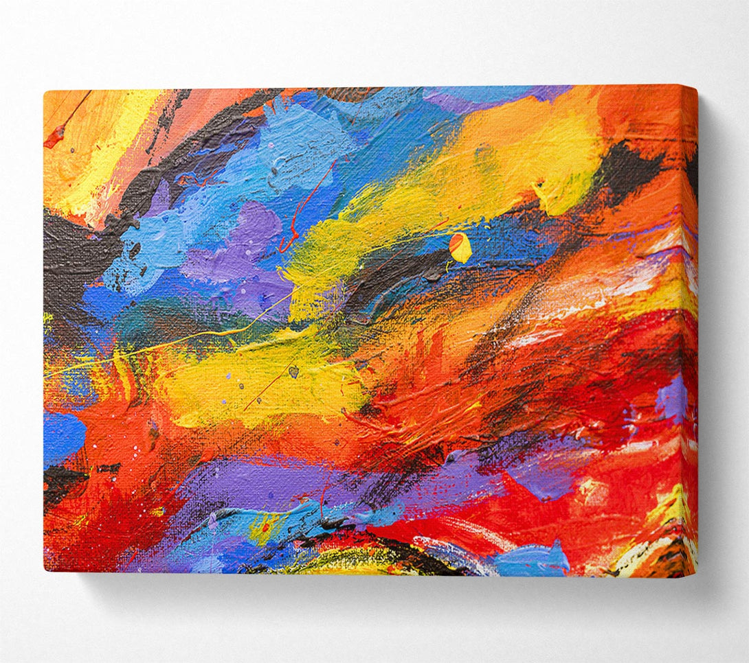 Picture of Oil painting Colour Splash Canvas Print Wall Art